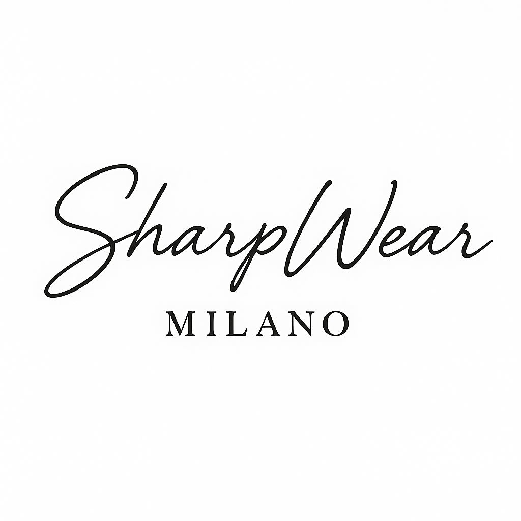 SharpWear Milano Logo — Moda Uomo Lusso Milano